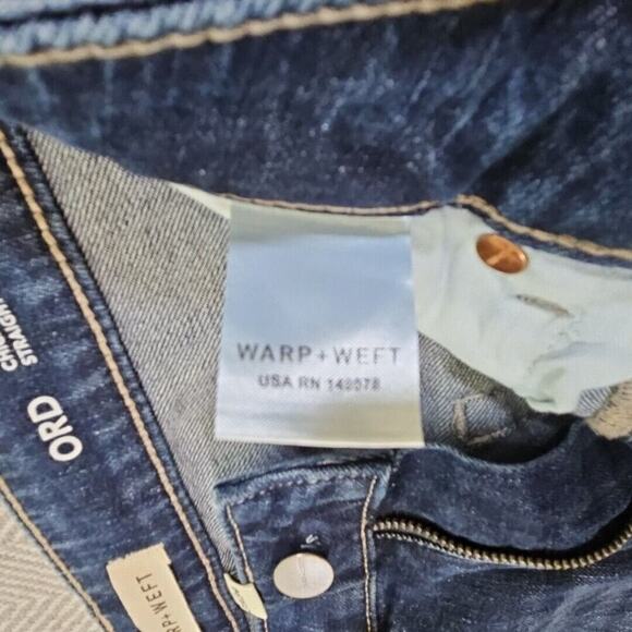 Warp + Weft Ord Chicago Straight Jeans Men's Size 31x34 New with tags! - Picture 16 of 16